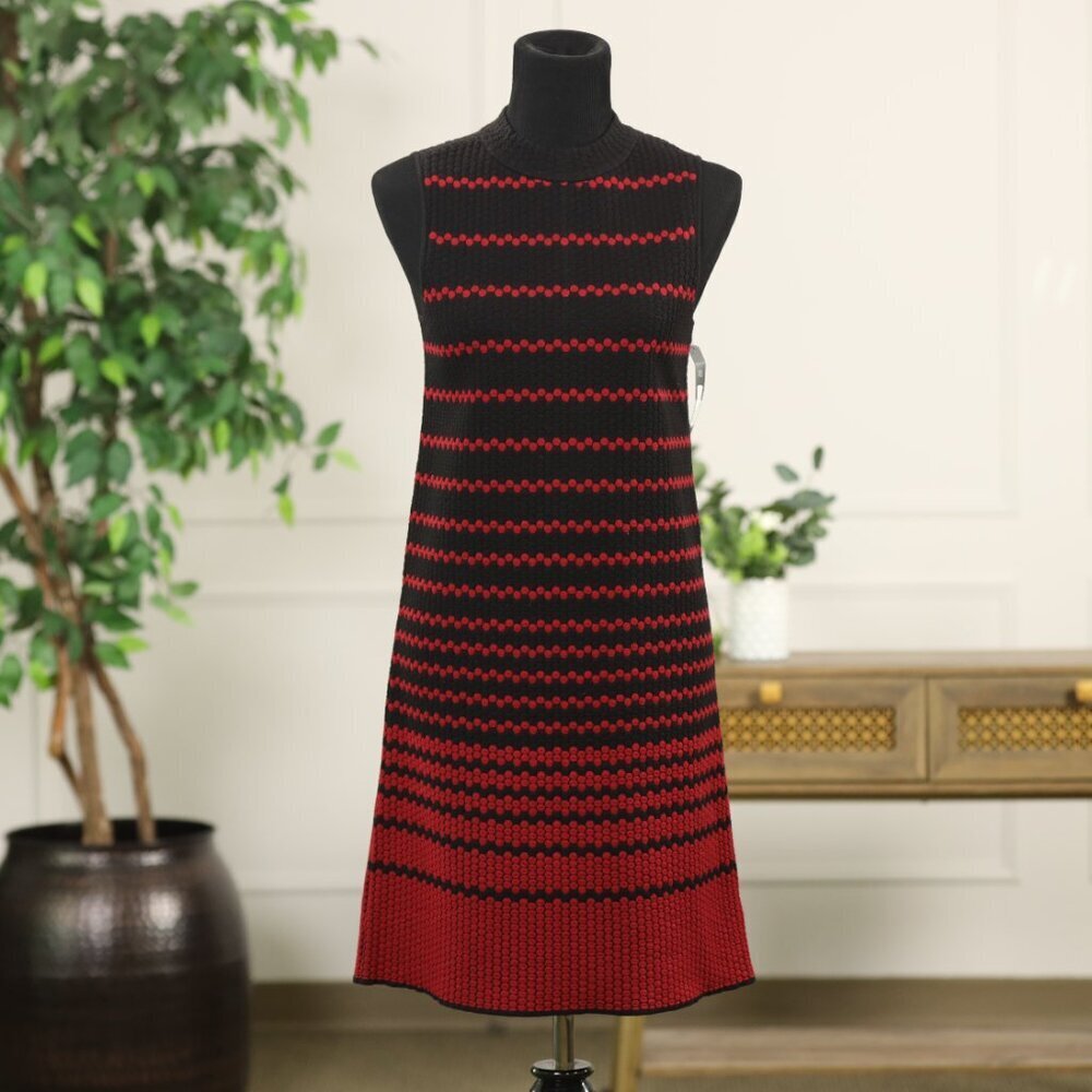 NEW NIC + ZOE Women’s Dress XS Black Red Sleeveless NWT - Picture 4 of 14